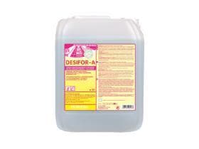 DESIFOR-A, pulizia disinfettante di superfici impermeabili, attrezzature e