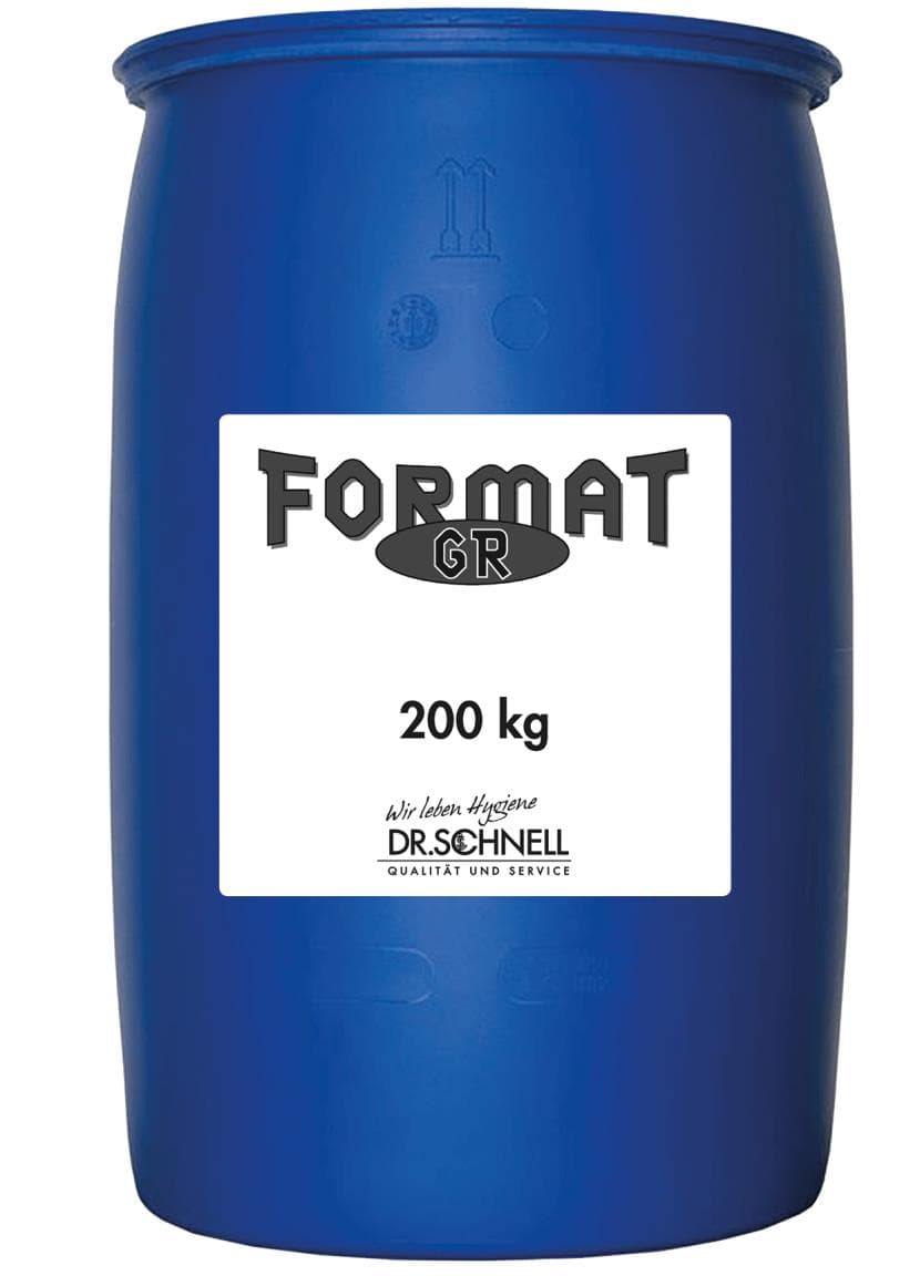 FORMAT GR, detergente intensivo per grandi superfici (resistente agli alcali), rimuove