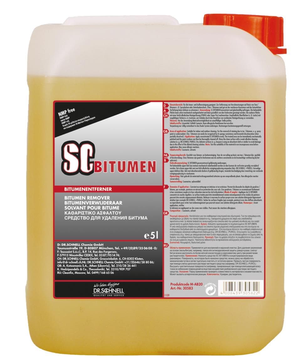 SC Bitumen, décapant bitume pour surfaces minérales, élimine tous