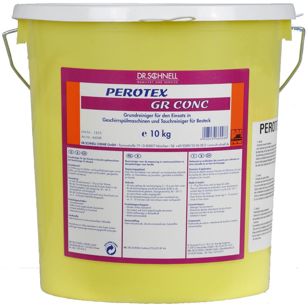 Perotex GR CONC, detergente di base per lavastoviglie e pulitori a immersione