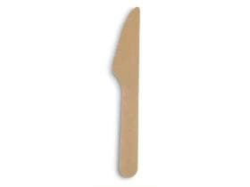 Coltello di cartone, lunghezza 16,5 cm, marrone, resistente, neutro al sapore.
