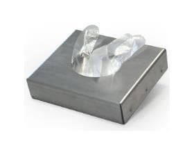 Support pour gants PE dans un sac, acier inoxydable, argent,