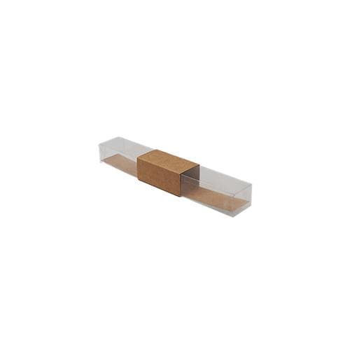 Boîte en PVC avec insert kraft 200x30/25mm, livrée montée