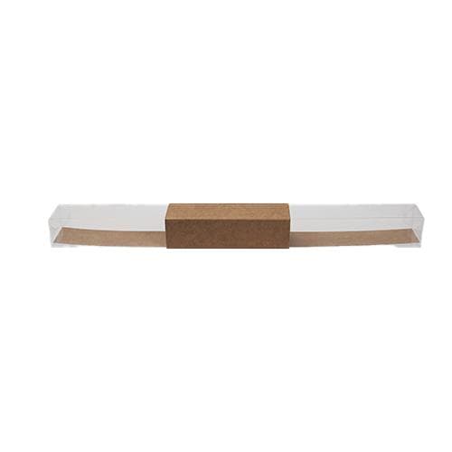Boîte en PVC avec insert kraft 300x30/25mm, livrée montée