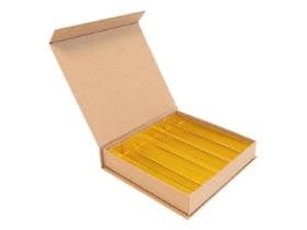 Luxbox avec fermeture magnétique, Kraft 165x165/20mm, livrée debout