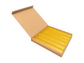 Luxbox avec fermeture magnétique, Kraft 205x205/30mm, livrée debout