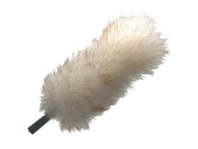 Spolverino di piume, lana d'agnello