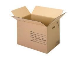 Umzugsbox 2-wellig, braun/braun, Innenmasse 594x394x350 mm