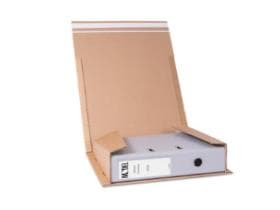 Ordnerversandverpackung 320x290x80mm braun, Selbstklebeverschluss