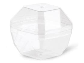 Tazza Solitario, in plastica (PS) trasparente, 150 ml, ø 79 mm, altezza 70 mm