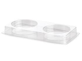 Vassoio in rPET, 123 x 12 mm, adatto per bicchiere Tubito