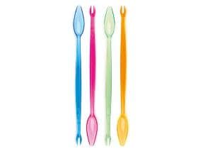 Bastone/cucchiaio in plastica (PS) colori assortiti, lunghezza 19 cm, per colore
