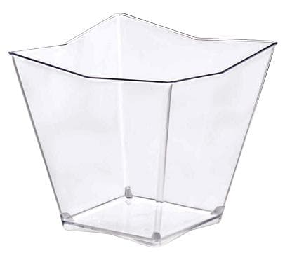 Diamante a forma di ciotola, in plastica (PS) trasparente, 120 ml, 63 x 63 x 65 mm.