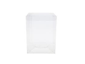 Scatola trasparente per la visualizzazione, in PVC 150x150/200mm, consegnata piatta.