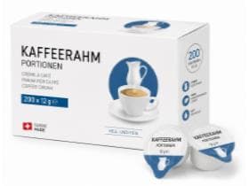 Portions de crème pour café 200 x 12 g, traitées UHT - peut être stocké à température ambiante