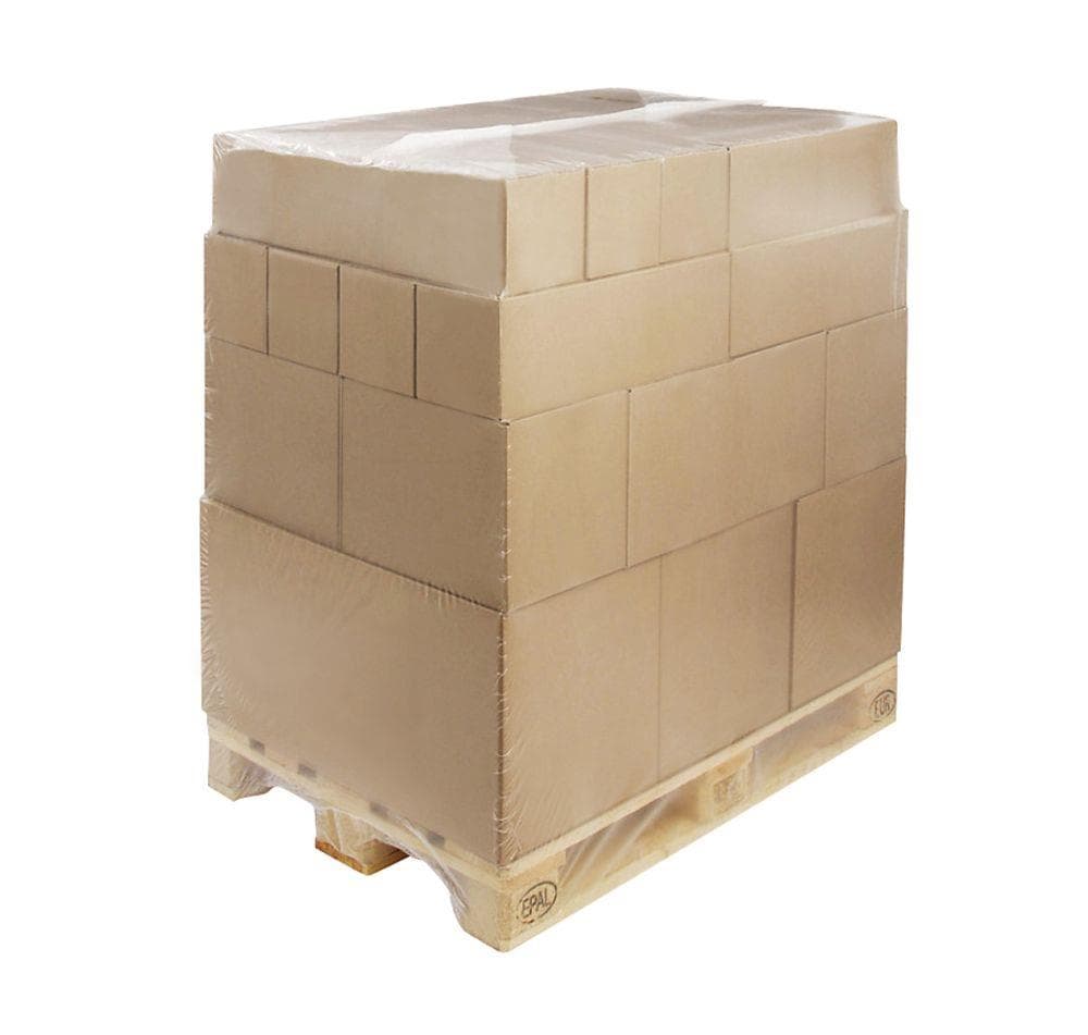 Housse rétractable pour palette en PEBD 100 my 1250/850 x 1500 mm, transparente