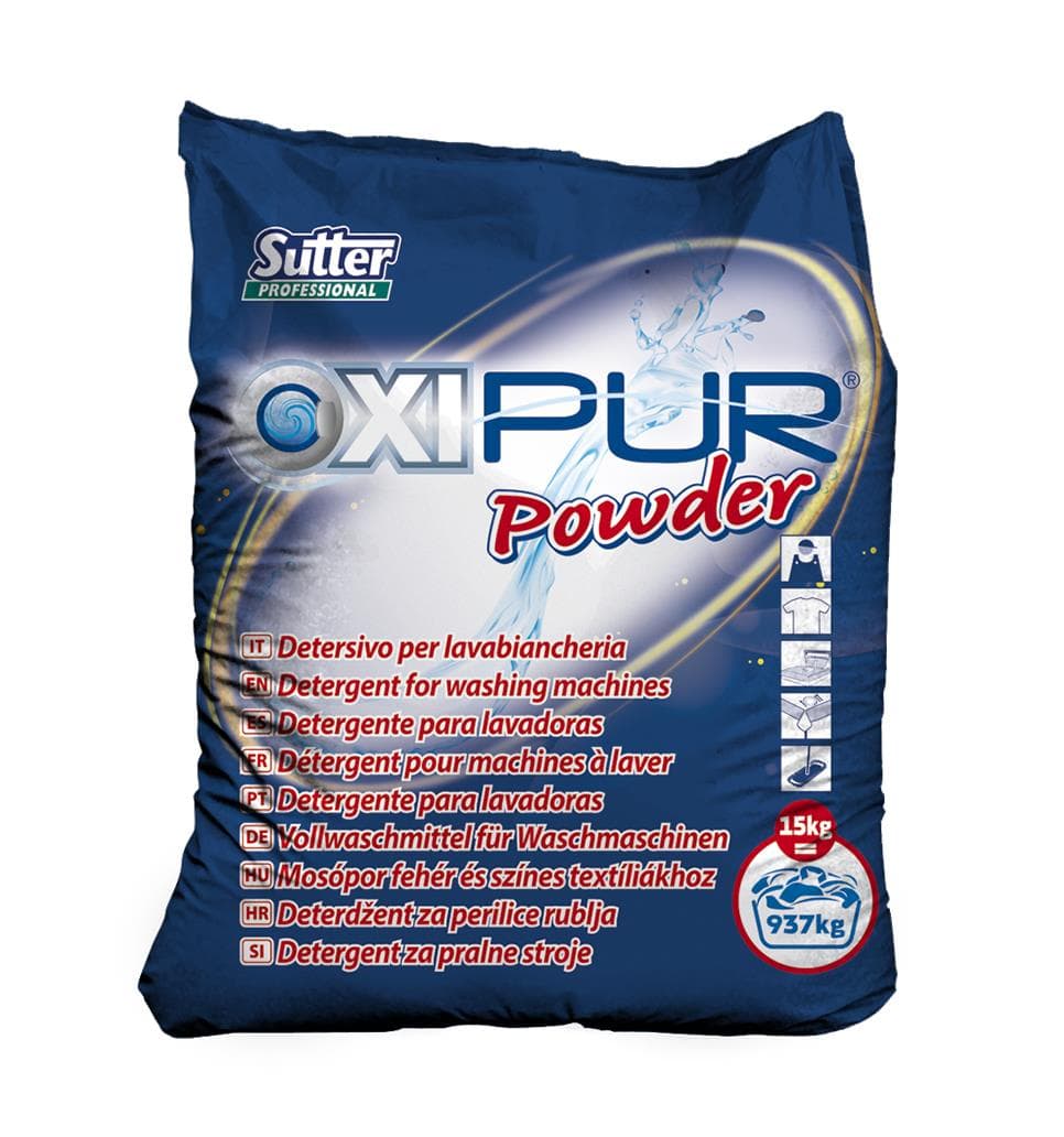 OXIPUR POWDER Polvere detersivo per bucato completo per bianchi e colorati con eccellente