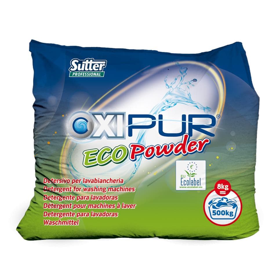 OXIPUR ECOPOWDER Poudre de lessive complète pour le linge blanc et coloré avec des
