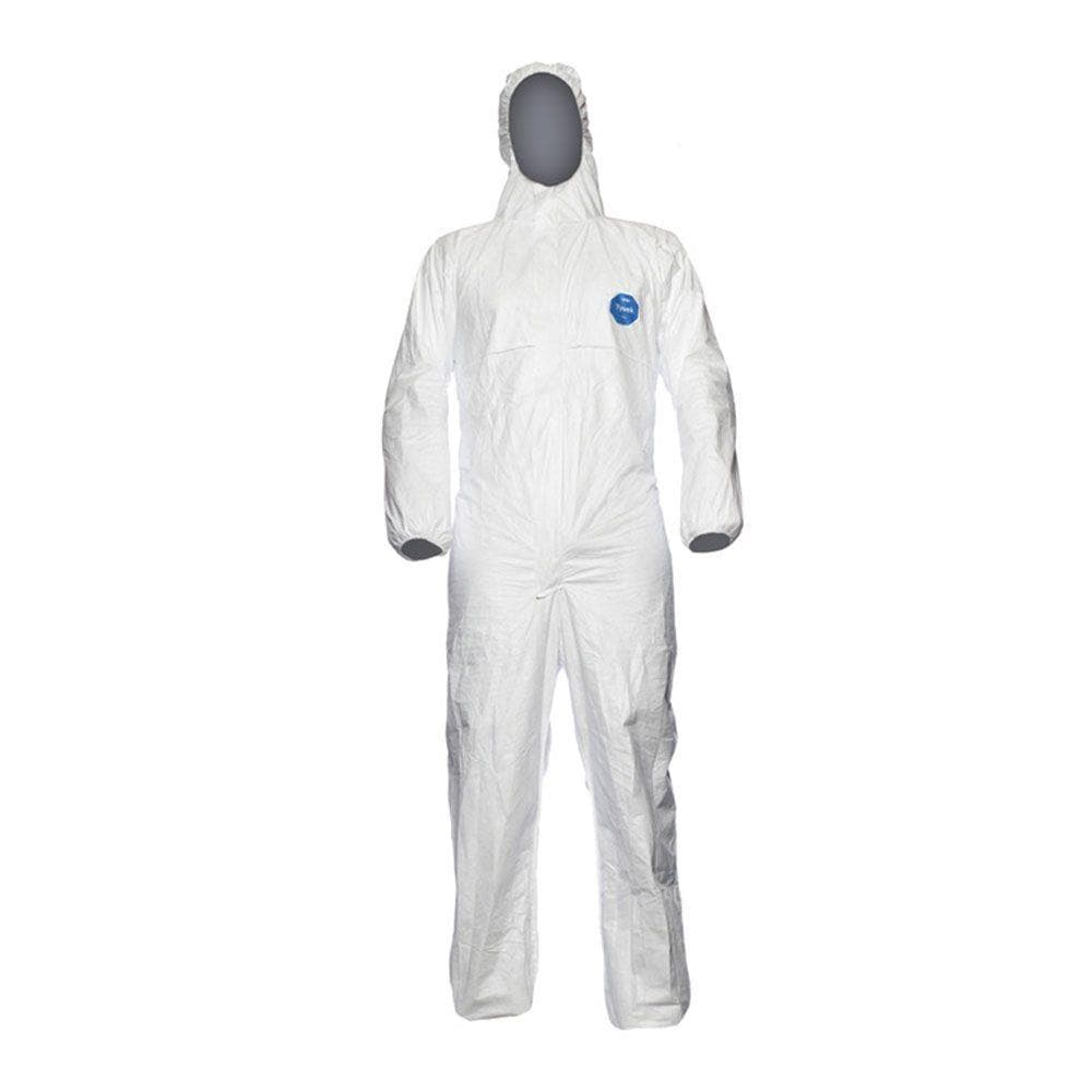 Combinaison de protection DuPont™ Tyvek® 500 Xpert, CHF5, blanche, combinaison avec cagoule 3 pièces