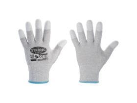 Stronghand® ESD Yumen 0708, guanti a maglia fine, poliammide (nylon) / carbonio,