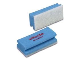 Tampon éponge bleu/blanc, 7x15 cm