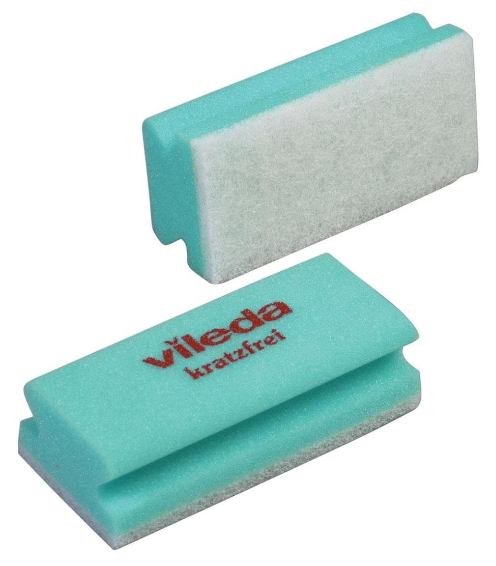 Tampon éponge vert/blanc, 7x15 cm