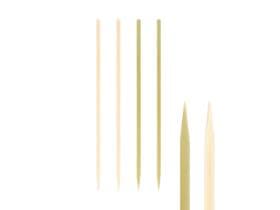 Brochettes apéritives en bambou, 18 cm, plates