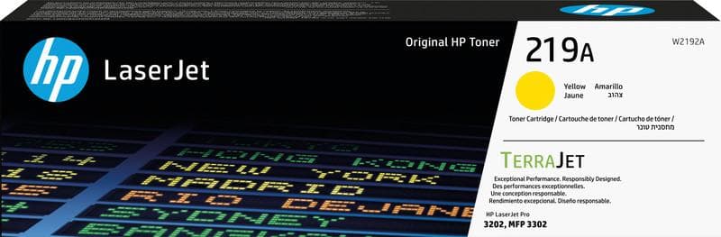 Toner a colori HP, Toner giallo HEWLETT-PACKARD, 219A, circa 1200 pagine, 1 pezzo.