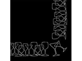 Servietten 2-lagig, 25 x 25 cm, 1/4 Falz vollflächig bedruckt, mit Standardmotiv