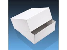 Tortenschachtel 32 x 32 x 12 cm weiss lackiert, unbedruckt