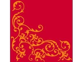 Tischset Airlaid 60 gm2, 40 x 30 cm rot/orange, "POMP"