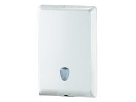 Falthandtuchspender Linea Plus, weiss, B290 x T105 x H450 mm, für Z-Falz