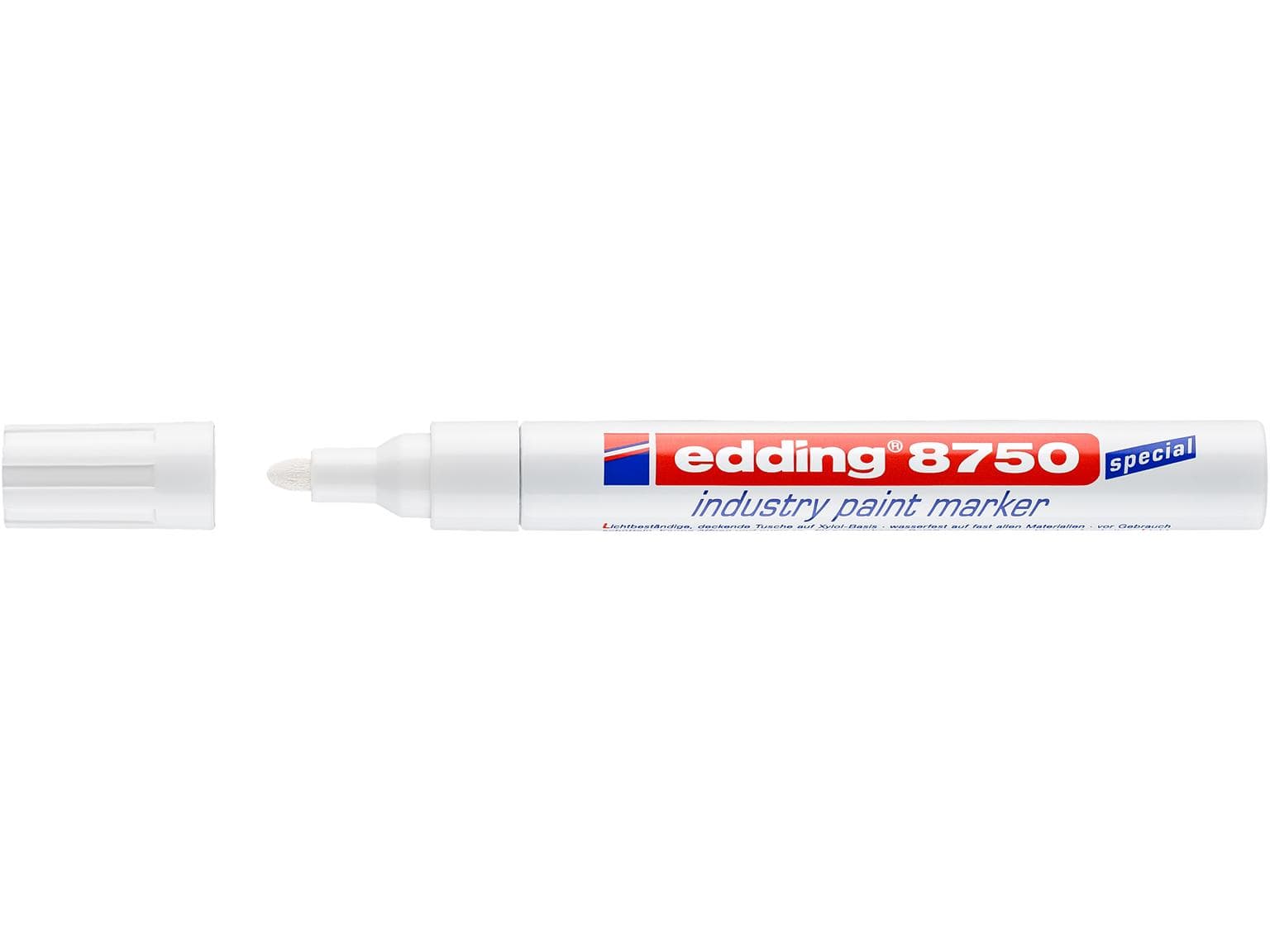 edding Lackmarker 8750 weiss Rundspitze 2-4mm