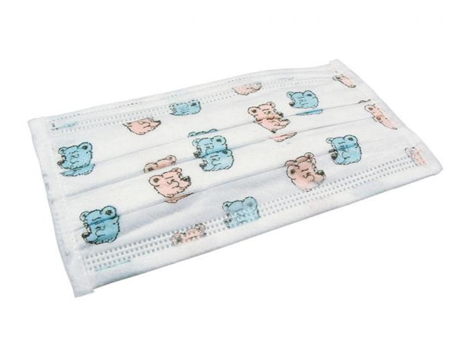 Mundschutz mit Bärchendruck, 3-lagig, Typ II EN14683 , latexfrei,