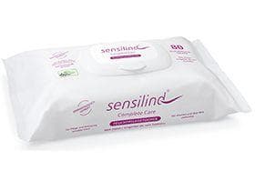 Sensilind® Bodycare Feuchtpflegetücher 17 x 20.5 cm, Spezial-Vliesstoff
