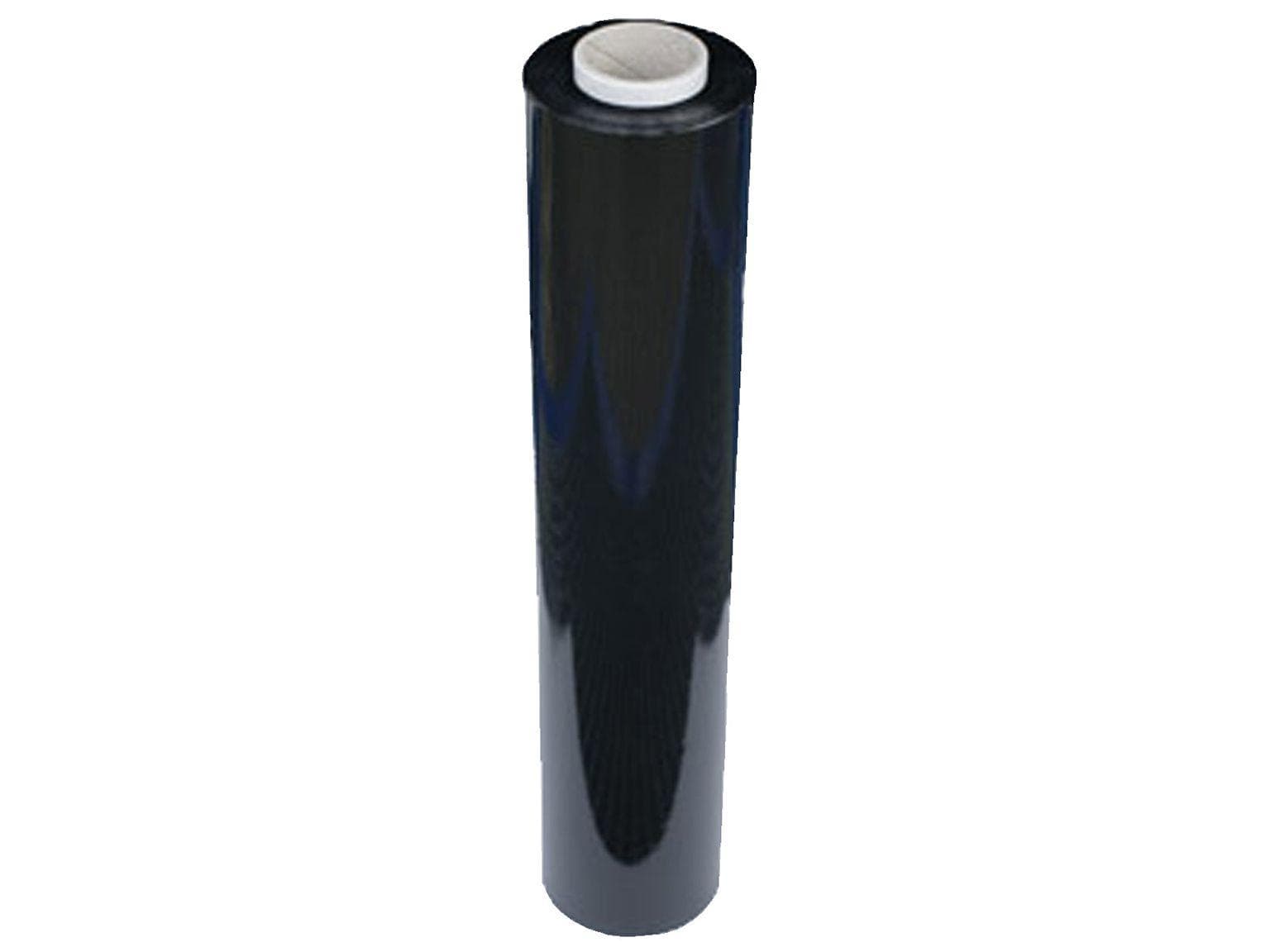 Handstretchfolie 20 my, 50 cm x 300 lfm opak schwarz, beidseitig haftend