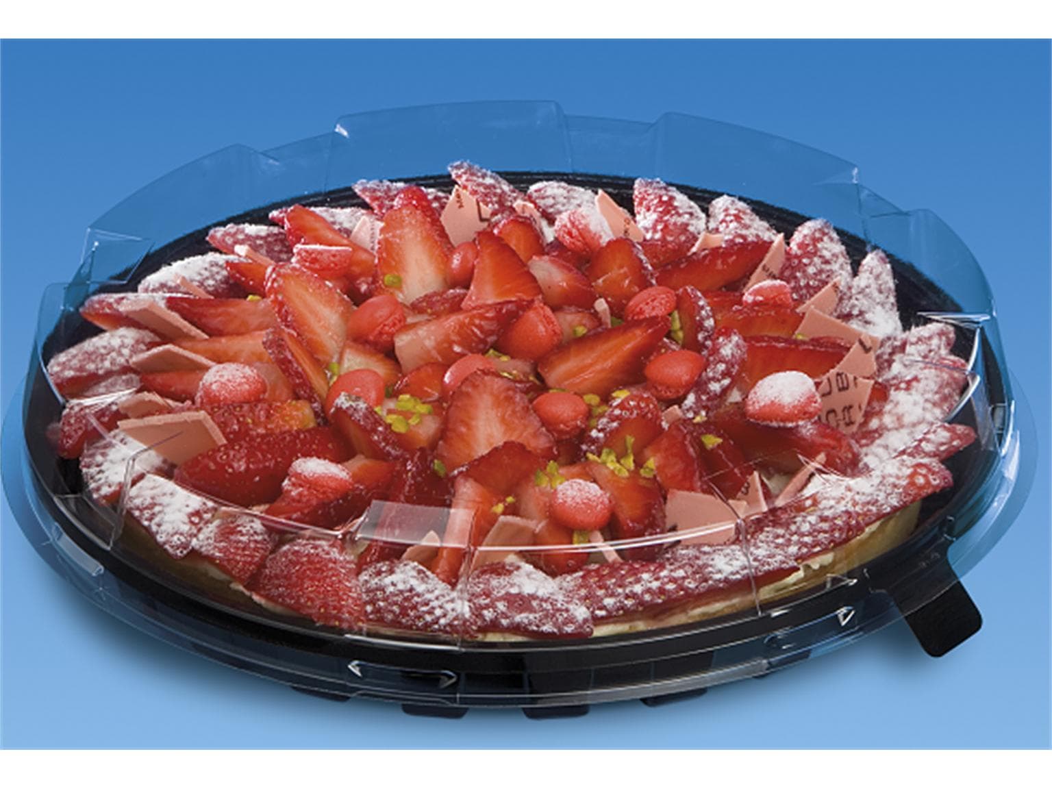 Haube zu Kuchen- und Tortenplatte aus PET/rPET, Ø 255 mm - Höhe 40 mm