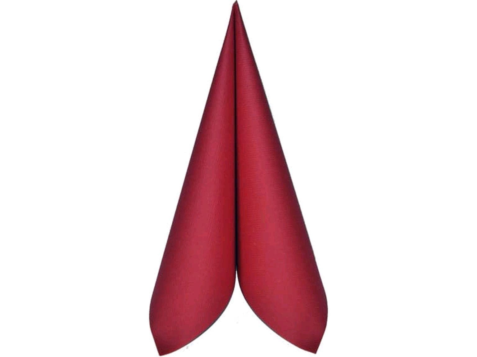 Servietten Airlaid, 40 x 40 cm, 1/4 Falz, bordeaux