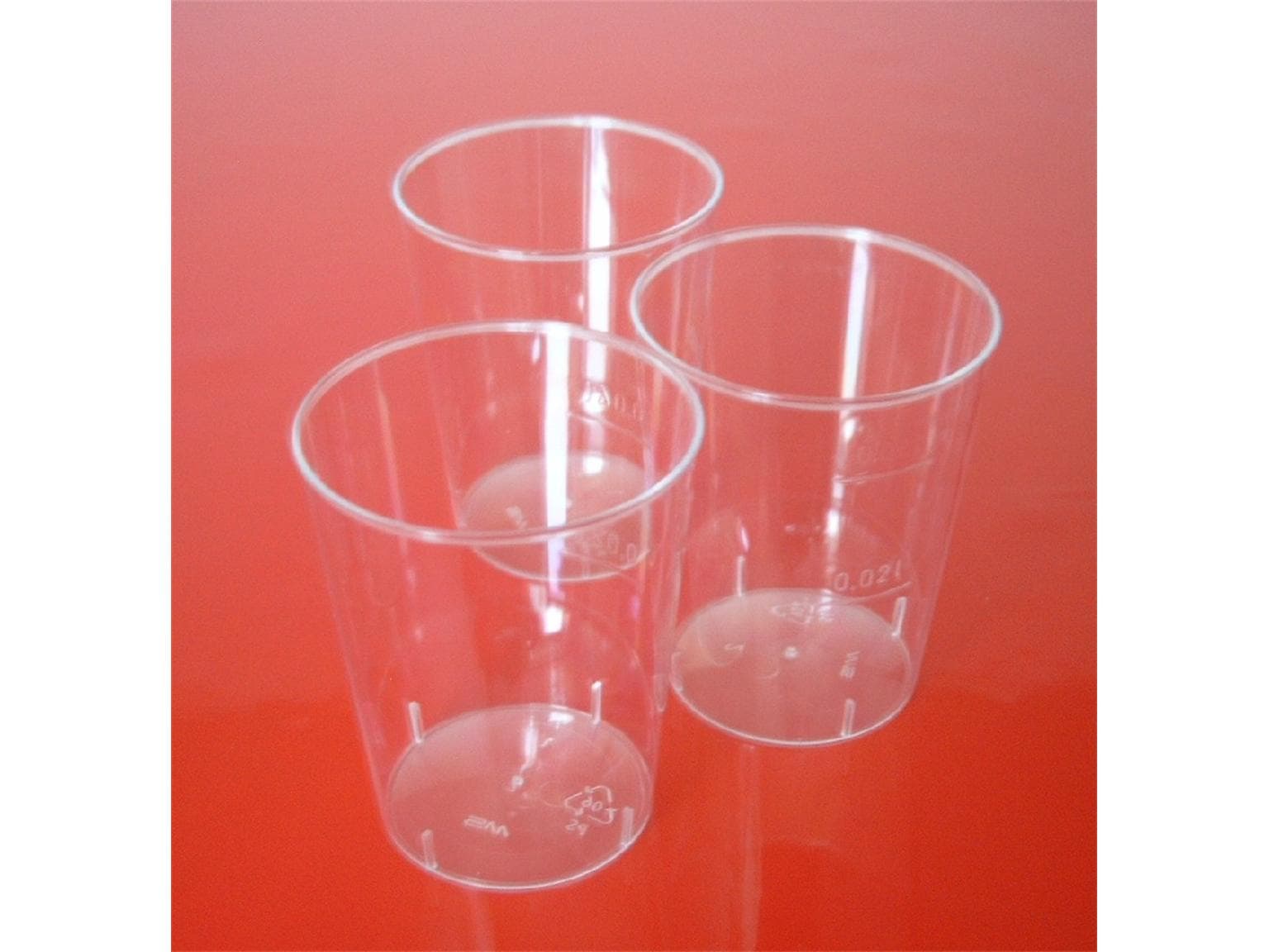 Schnaps- und Degustationsglas 40 ml transparent, festes Material, geeicht