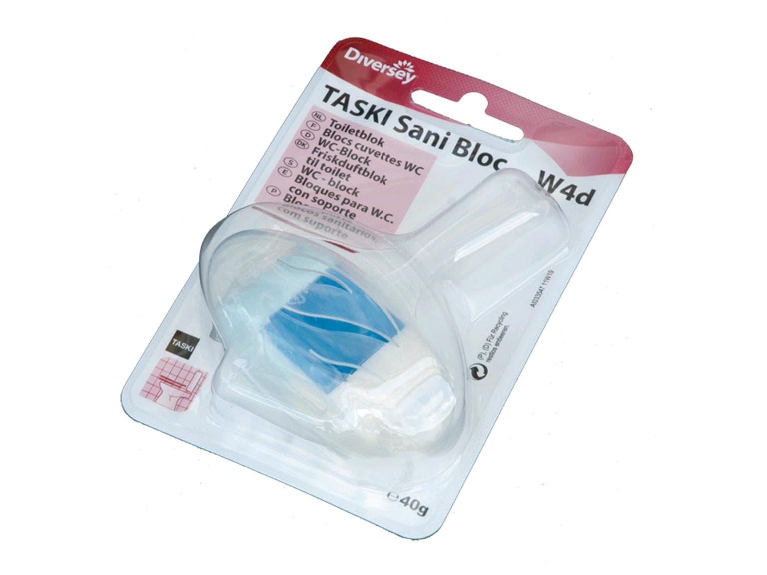 TASKI Sani Bloc, WC-Block (Einhänger) reinigt bei jedem Spülen