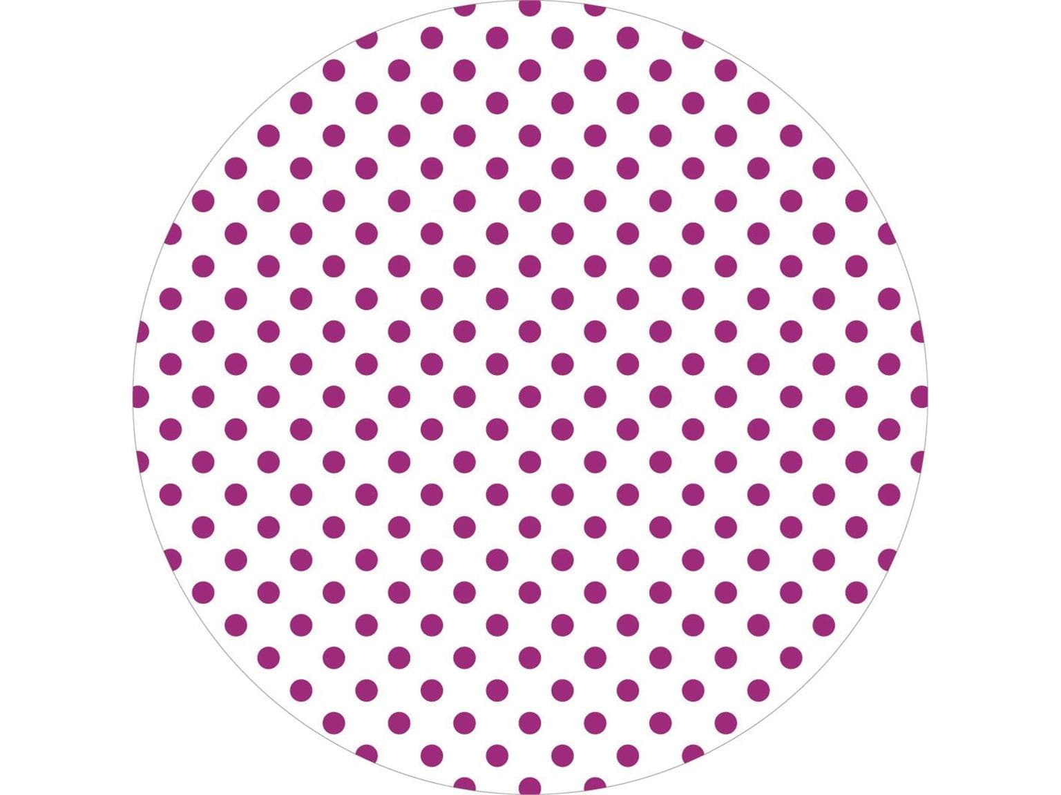 Dessous de verre en tissu + feuille, ø 90 mm, "ANTONIA" baie