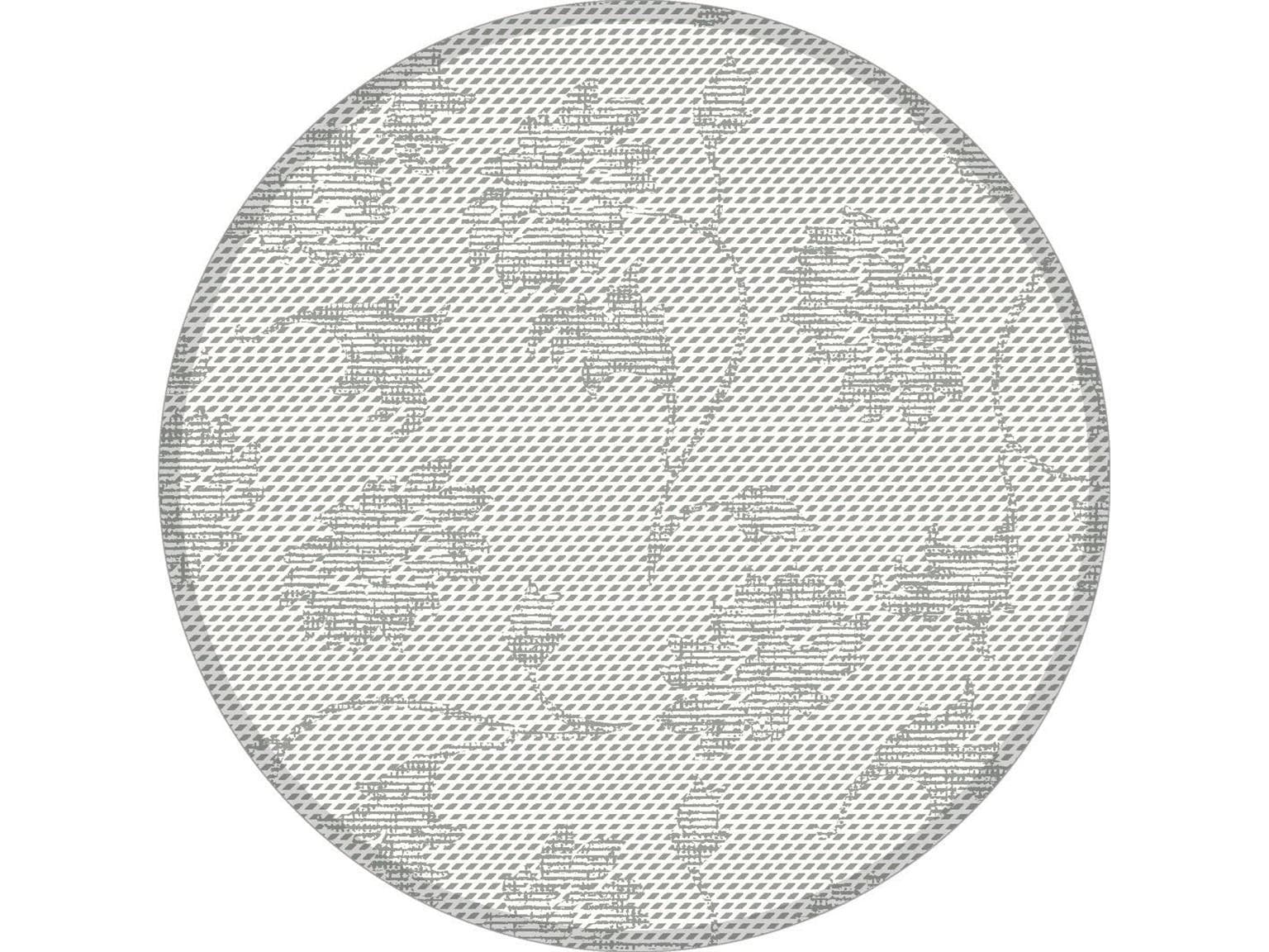 Dessous de verre en tissu 9 pièces, ø 90 mm, gris « LISBOA »