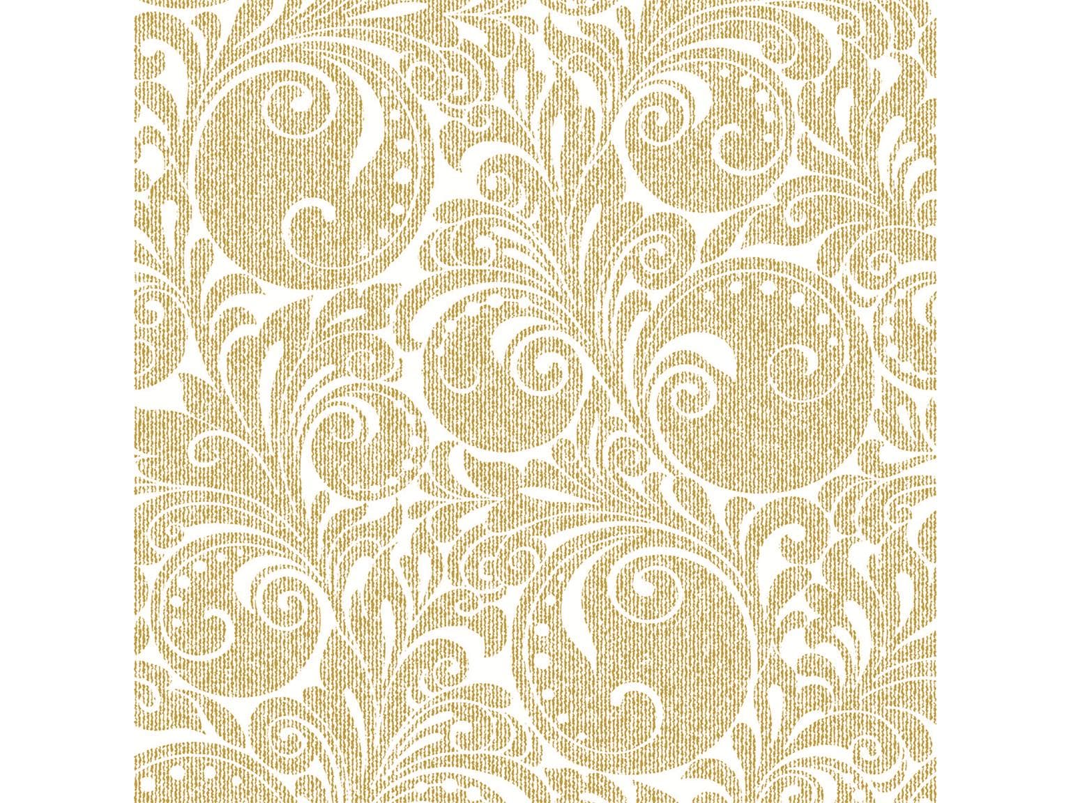 Servietten Airlaid, 40 x 40 cm, 1/4 Falz, Jordan "weiss/gold"