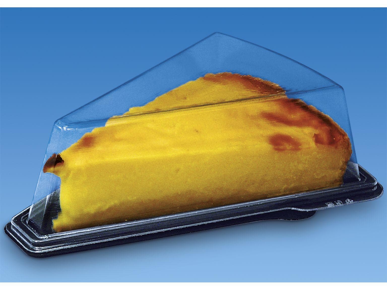 Wähenverpackung Triangel, aus PET Aussenmasse: 164 x 129 x 50 mm,