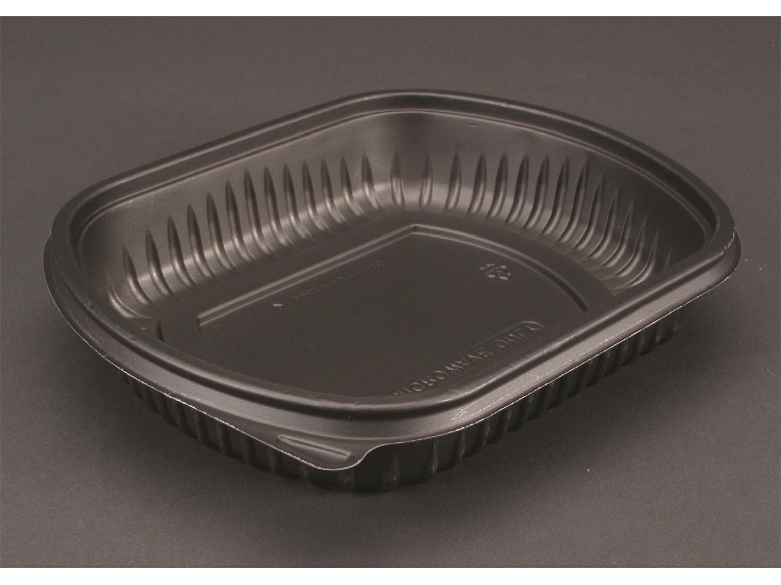 Menüschale 1-teilig, 207 x 170 x 38 mm (700 ml), aus Polypropylen, schwarz