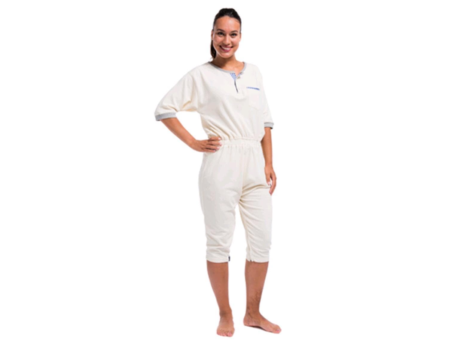 NIGHTIES KURZ, Overall Kurzarm/Bein, Grösse S, gelb