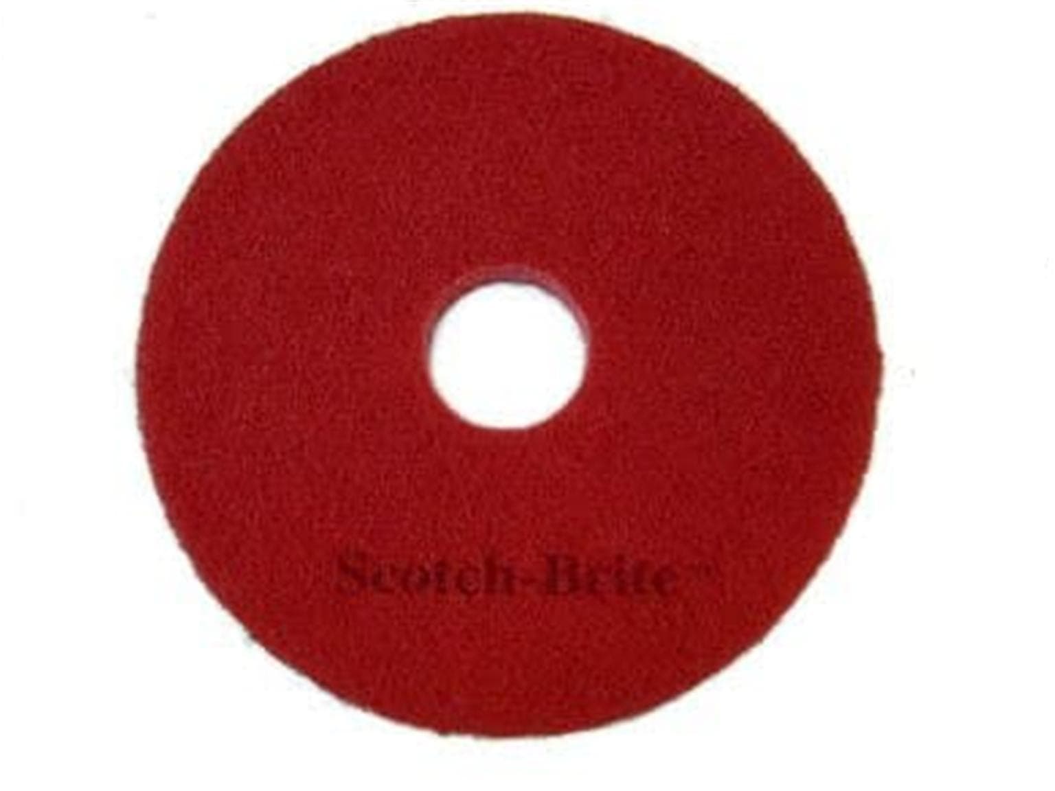 Superpad 3M Scotch-Brite, ø18'' = 457 mm rot, aus Polyesterfasern,zur Unterhalts-