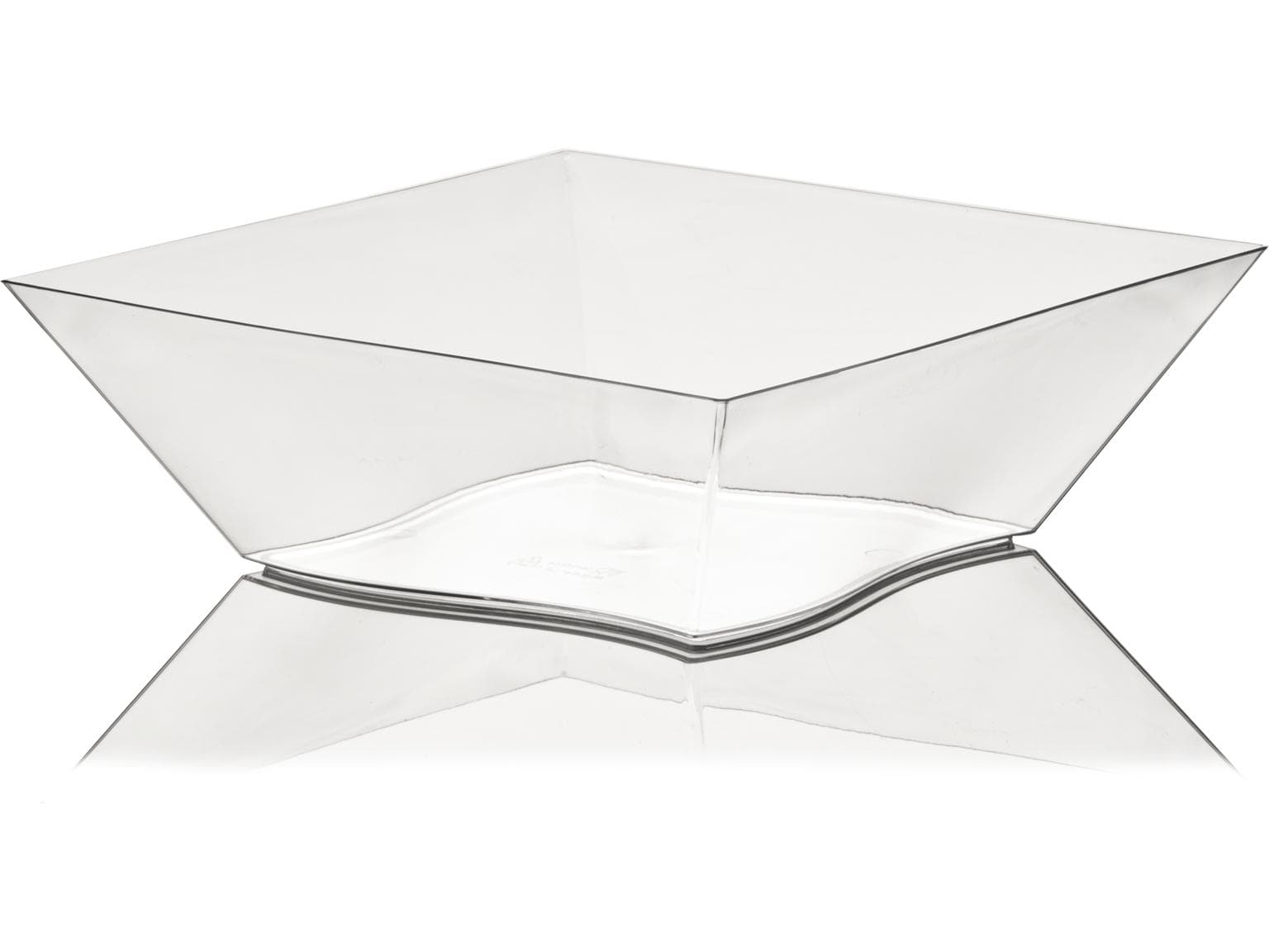 Schale hoch Vanity, aus Kunststoff (PS) transparent, 900 ml, 160 x 160 x 60 mm