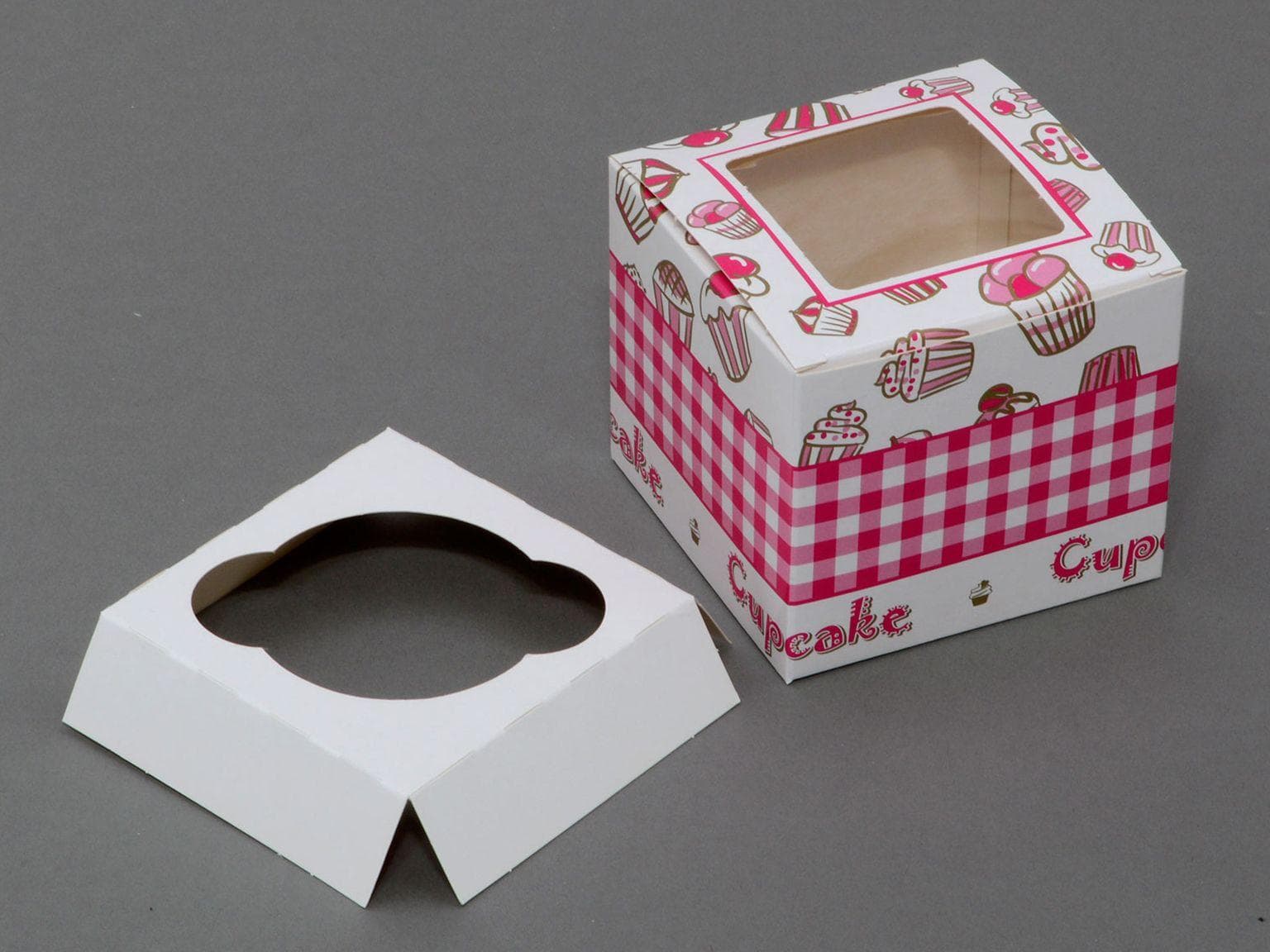 Cupcakes 90 x 90 x 80 mm, inklusive Einlage für 1 Cupcake