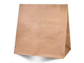 Lunchtüte aus braunem Kraftpapier 70 gm2, 32 + 20 x 44 cm, ohne